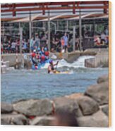 Whitewater Rafting Action Sport At Whitewater National Center In #15 Wood Print