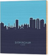 Birmingham Alabama Skyline #18 Wood Print