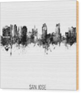 San Jose California Skyline #19 Wood Print