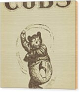 1907 Cubs Art Wood Print