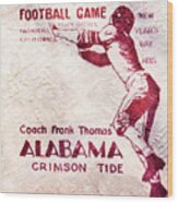 1935 Alabama Crimson Tide Wood Print