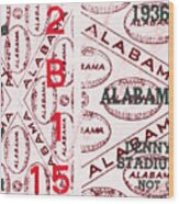 1936 Alabama Wood Print