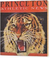 1938 Princeton Tiger Art Wood Print