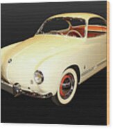 1953 Vw Volkswagen Karmann-ghia Urmodell Wood Print