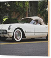 1954 Corvette Convertible Wood Print