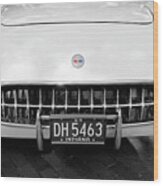 1954 White Chevrolet Corvette X100 Wood Print