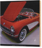 1956 Chevy Corvette Wood Print