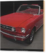 1966 Ford Mustang Convertible Wood Print