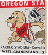 1970 Oregon State Vs. Oregon Wood Print