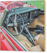 1974 Jaguar Xke V-12 Roadster X109 Wood Print