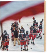 1980 Olympic Hockey Miracle On Ice Team Wood Print