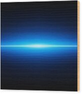 Abstract Blue Glow Background With Lights Beam Background #2 Wood Print