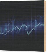 Abstract Financial Background #2 Wood Print