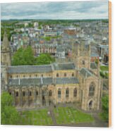 Aerial View From Drone Of Dunfermline Abbey ,dunfermline, Fife, Scotland #2 Wood Print