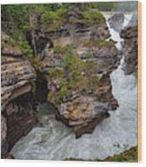 Athabasca Falls #1 Wood Print
