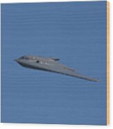 B-2 Stealth Bomber In Flight #2 Wood Print