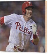 Chase Utley #2 Wood Print