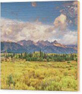 Clearing Storm Blacktail Ponds Grand Tetons National Park #2 Wood Print