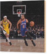 Indiana Pacers V New York Knicks #2 Wood Print