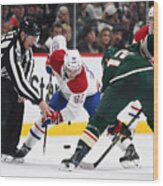 Nhl: Nov 02 Canadiens At Wild #2 Wood Print