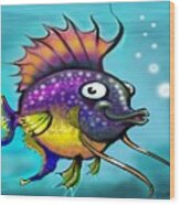 Rainbow Fish #2 Wood Print