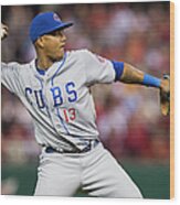 Starlin Castro #2 Wood Print