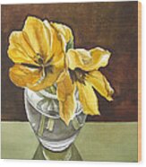 Still Life With Tulips #3 Wood Print