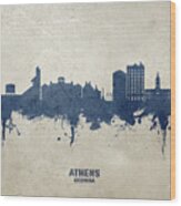 Athens Georgia Skyline #20 Wood Print