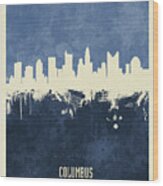 Columbus Ohio Skyline #20 Wood Print