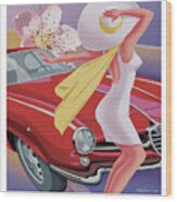 2010 Atlanta Italian Car Day Poster Wood Print