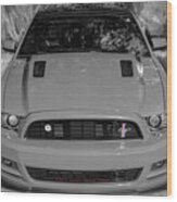 2013 Red Ford Mustang Gt 5 0 Cs California Special X102 Wood Print