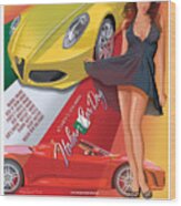 2015 Atlanta Italian Car Day Poster Wood Print