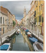 2016005 - Canal In St Barnaba, Venice Wood Print