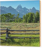 2018 Tetons-5 Wood Print