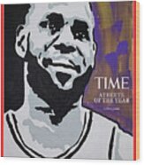 2020 Athlete Of The Year - Lebron James Wood Print