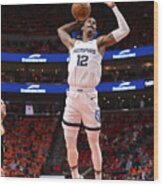 2021 Nba Playoffs - Memphis Grizzlies V Utah Jazz Wood Print