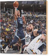 2021 Nba Playoffs - Utah Jazz V Memphis Grizzlies Wood Print