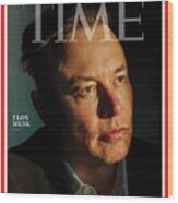 2021 Person Of The Year - Elon Musk Wood Print
