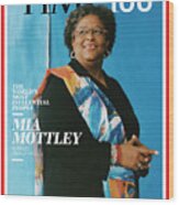 2022 Time100 - Mia Mottley Wood Print