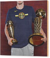 2023 Nba Finals - Denver Nuggets Championship Portraits Wood Print