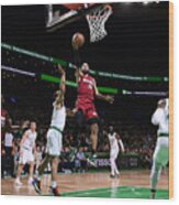 2023 Nba Playoffs - Miami Heat V Boston Celtics Wood Print