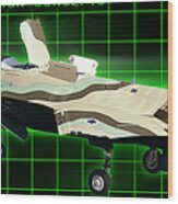 22. F-35ib Barak Ii Addc Wood Print