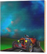 23 Model-t Ford Roadster Hot Rod Wood Print