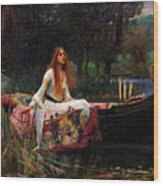 The Lady Of Shalott Wood Print