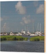 City Marina - Charleston South Carolina - Salt Life Wood Print