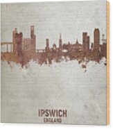 Ipswich England Skyline #24 Wood Print