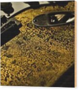 Fender Stratocaster Relic 24k Gold Leaf Relic Guitar Music Wood Print