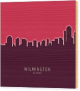 Wilmington Delaware Skyline #25 Wood Print