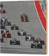 F1 Grand Prix Of Usa #26 Wood Print