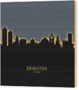 Brighton England Skyline #27 Wood Print
